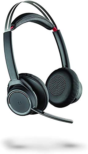 Plantronics Fone de ouvido Voyager Focus UC Bluetooth USB 202652-101 (pacote com 3) com cancelamento