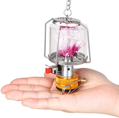 Aomiun Gas Lantern Outdoor Piezo Ignition Gas Tent Lamp Mini Camping Gas Light