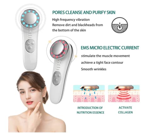 Facial Massager, Skin Care Tools 7 In 1 Face Lifting Machine, Galvanic Facial Machine Face Tightening Machine For Skin High Frequency Facial Machine #TOP1