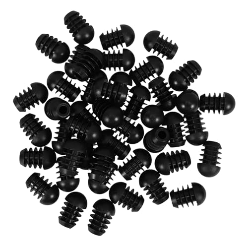 Didiseaon 50 Piezas Tapones Redondos de Plástico para Tubos Protectores para Patas de Muebles Insertos para Sillas y Mesas Resistentes y Fáciles de Instalar Uso para Hogar y Oficina
