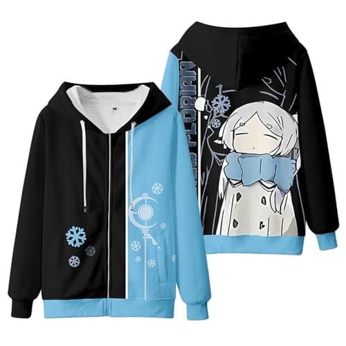 Hamender Anime Frieren: Beyond Journey's End Hoodie/T-Shirt/Hose, Sousou no Frieren 3D-Grafikdruck, elastische Taille, Frieren Cosplay-Kostüm, Geschenk, Hoody 4, XXXL