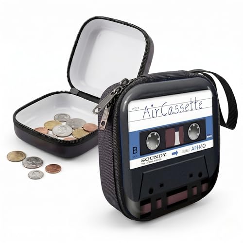 Image of Kraptick Multipurpose Coin Pouch for Men & Women, Compact Coin Organiser, Cash & Coin Holder Pouch, Stylish Mini Money Pouch for Everyday Use (Black)