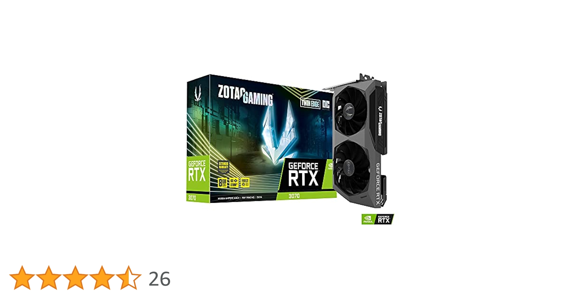 Amazon | ZOTAC GAMING GeForce RTX 3070 Twin Edge OC LHR
