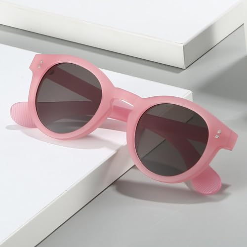 Lunettes de soleil UV400 rondes et rétro pour protéger vos yeux avec style punk - 3