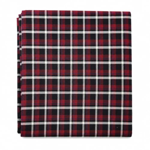 Image of Cotswool Checks Unstitched Shirt Fabric 2.25 Meter, 44 Inch