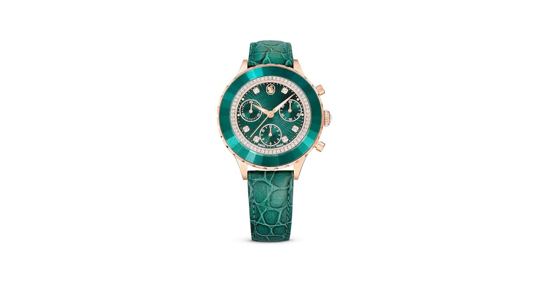Amazon.com: Swarovski Octea Chrono Watch, Green Swiss-Made