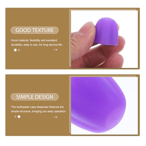 ROMISBABA 4個 シリコン製歯磨き粉キャップ 花柄デザイン 自動密閉機能付き 便利な 用歯磨き粉ディスペンサー 無駄なく清潔に使える浴室 旅行