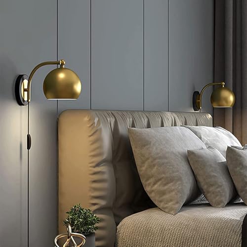 Apliques de pared E27 de metal resistente con diseño vintage interior 7