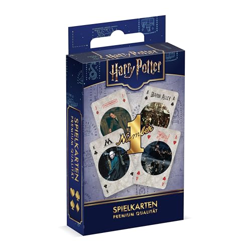 Foglia francese con 54 carte da gioco con 2 jolly in design Harry Potter
