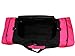 Travel Bag Three Ex Large with U Opening for Easy Excess, Two End Compartment Made in USA.(neon Pink)