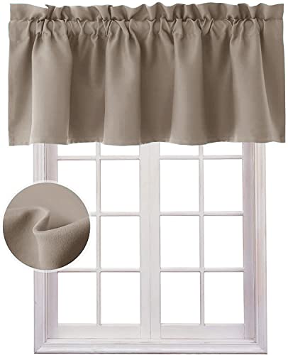 Hiasan-Valance-Curtains-for-Kitchen-Blackout-Thermal-Insulated-Solid-Window-Curtain-Valance-Camel-52-x-18-Inches-1-Panel Hiasan Valance Curtains for Kitchen Blackout Thermal Insulated Solid Window Curtain Valance Camel 52 x 18 Inches 1 Panel