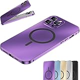 【Magnetic charging aluminum metal bumper matte shell for iPhone】:360 degree full-body protection,magnetic charging anti-collision matte protective case metal back panel,which is made of alloy material anti-fingerprint all-round defense protect your phone from scratches and drops