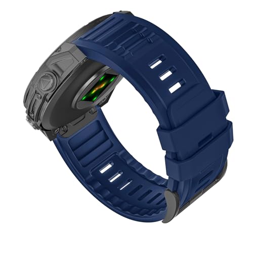 Image of 26mm Quickfit Silicone Watch Bands Compatible with Garmin Fenix 8 Pro /quatix 8 51mm /Fenix 7X /7X Pro /6X /6X Pro /5X /5X Plus /3 HR /Enduro 3 2 /Descent Mk3i 51mm /Mk2i /Tactix 8 /7 pro /epix Pro 51MM