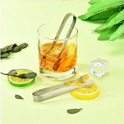 Pinza de Acero Inoxidable para Alimentos, Ideal para barbacoas, Pan, filetes y Otras Herramientas de Cocina (Negro).