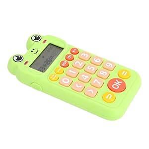 Kids Oral Arithmetic Toy, Toddlers Electronic Math Game Calculator with Voice Prompts, Mental Arithmetic Practice Toy for Logical Thinking Training for Entertainment (Green)