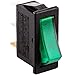 BeMatik - Interruptor basculante Verde Luminoso SPST 3 Pin