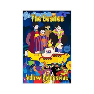 Pyramid America The Beatles Yellow Submarine Aquatic Poster – (24 x 36 Inch) Ideal for Bedroom Decor, Home Decor, Office Decor, Playroom Decor, Music Room Decor & Wall Decor - Les Beatles, Paul McCartney, John Lennon, RIngo Starr, George Harrison