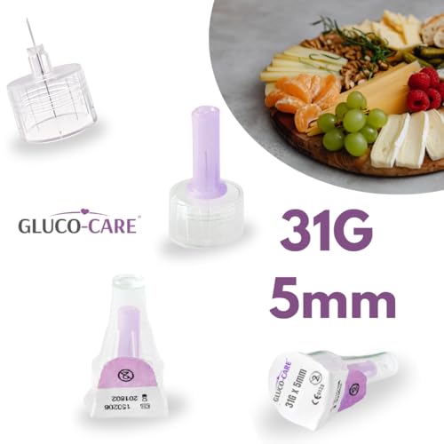 Image of GLUCO-CARE Pen Tips 31G x 5mm, Universal Fit and Twist-On Design, Thin Wall, Compatible with Most Pen Devices, 100 Pieces per Box
