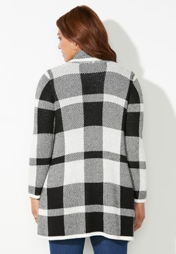 Catherines Women's Plus Size Country Village Sweater Cardigan2