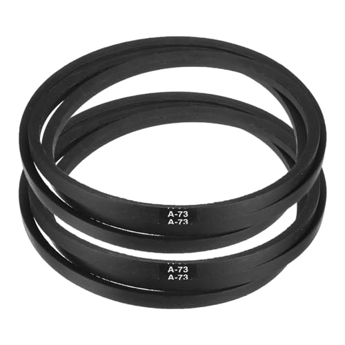 Image of uxcell 2pcs A73 or 4L750 Classic Wrapped Rubber V-Belt, 73 inch(1854mm) Inside Circumference, A Profile V Belt