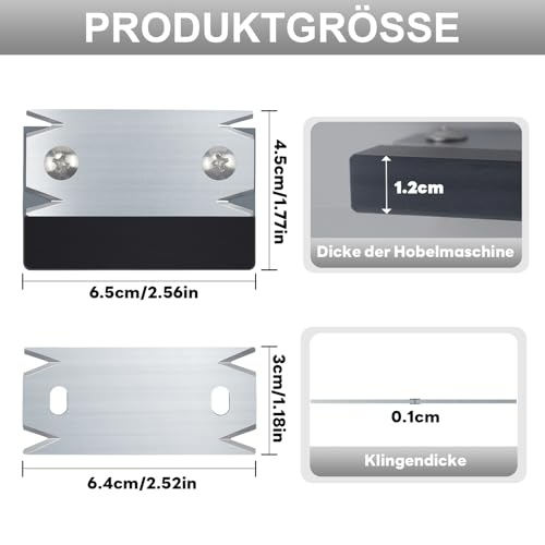 Meyola Furnierkantenschneider Kantenhobel Holz, Kantenschneider Umleimer mit 1 Ersatzklinge für Holz PVC ABS Holzbearbeitung Rutschfest Einhandhobel