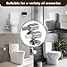 Universal Toilet Seat Hinge Replacement, 1 Pair Quiet Slow Soft Close Toilet Seat Hinges, Fits Most Toilet Seats Easy Install with Screws, Compatible with Bidet/Elongated/Round Toilet