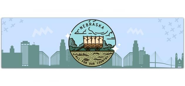 Nebraska Sticker  Nebraska Decal   Bumper Sticker  Water Bottle  Travel  Laptop  Waterproof Bumper Sticker 01496