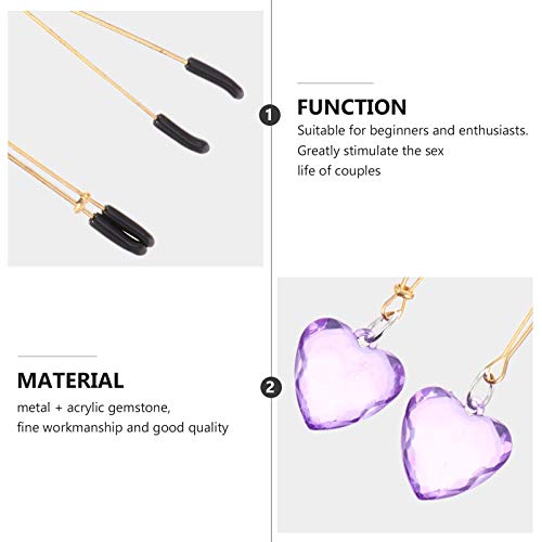 ARTIBETTER Braçadeira de Mamilo Coração Clipe de Leite Clipe de Mamilo Clipe de Clitóris Joias de Ma
