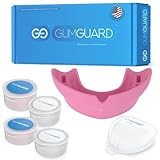 GumGuard Denture Mouthguard Soft, Customizable Fit for Upper & Lower Arches, Relief for Grinding & Clenching - Ideal for Denture Wearers & Implant Patients Ultrasoft Upper Pink Guard