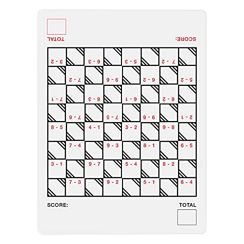 Juego de matemáticas de borrado en seco para sustracción de 20,3 x 30,5 cm, herramienta de aprendizaje escolar, escuela de grado o escuela en casa Cover
