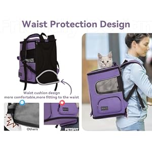 PETSFIT-Dog-Backpack-Carrier-with-Upgraded-Waist-Protection-Pet-Carrier-Backpack-Designed-for-Small-DogsCats-Fully-Ventilated-Collapsible-Cat-Backpack-for-Outdoor-Traveling-Hiking-Camping-Purple - Cucciolini Doodles   PETSFIT-Dog-Backpack-Carrier-with-Upgraded-Waist-Protection-Pet-Carrier-Backpack-Designed-for-Small-DogsCats-Fully-Ventilated-Collapsible-Cat-Backpack-for-Outdoor-Traveling-Hiking-Camping-Purple