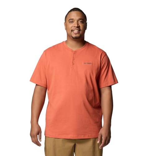Columbia Men's Landroamer II Short Sleeve Henley, Tuscan, X-Large