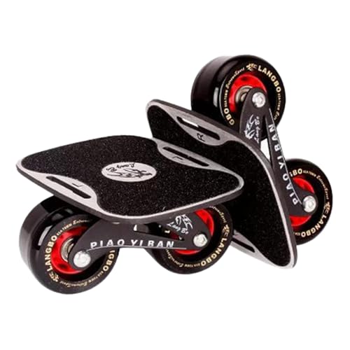 QSTDGVPW Placa de Patines de Deriva para Uso en Carretera con Ruedas, Tabla Deslizante Portátil para Adolescentes Y Adultos, Rueda de Placa de Aluminio