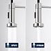 KAIBOR Grifo de cocina con muelle en espiral extensible, grifo de cocina...