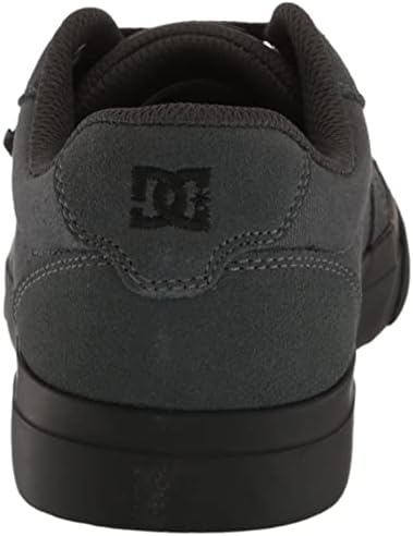 DC Men's Anvil Skate Casual Shoe, Dark Grey/Black, 6 | Image 2