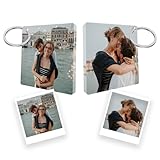 P Pevita Llaveros Personalizados con Foto. Llaveros de Metacrilato Personalizados 360° con Foto Impresa por las Dos Caras. Crea Regalos Personalizados Originales