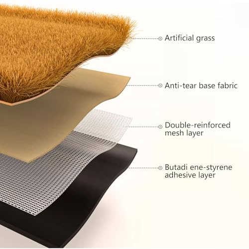 Synthetisches Stroh-Grasdach, mexikanisches Tiki-Bargras, Palapa Thatch Dachdeckung,künstliche Strohrolle, Gartendekoration, Zaun, Terrasse, kommerzielle Kunst, Basteln(Size:1.6x65.6ft(0.5x20m))