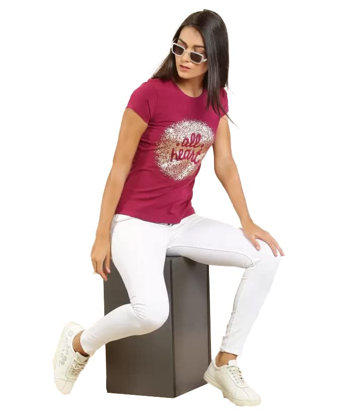 Image of Lyra Women's Cotton Regular Fit T-Shirt