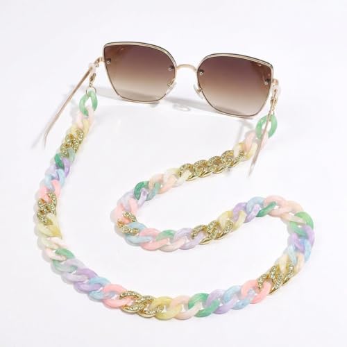 Image of Acrylic Glasses Chain for Women Men Reading Eyeglass Strap Sunglasses Holder Mask Lanyard Chain for Adults