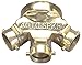 Dixon TCS4025F-SP Finish Triple Clapper Siamese, 4" NPT x 2-1/2" F, Standpipe