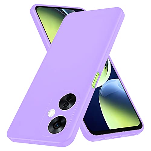 Image of LIRAMARK Liquid Silicone Soft Back Cover Case for OnePlus Nord CE 3 Lite 5G / 1+Nord CE 3 Lite 5G (Lavender)