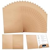 25 Stück Dokumentenmappe A4 Kraftpapier: Präsentationsmappe mit Kartenschlitzen, 310 x 220 mm...