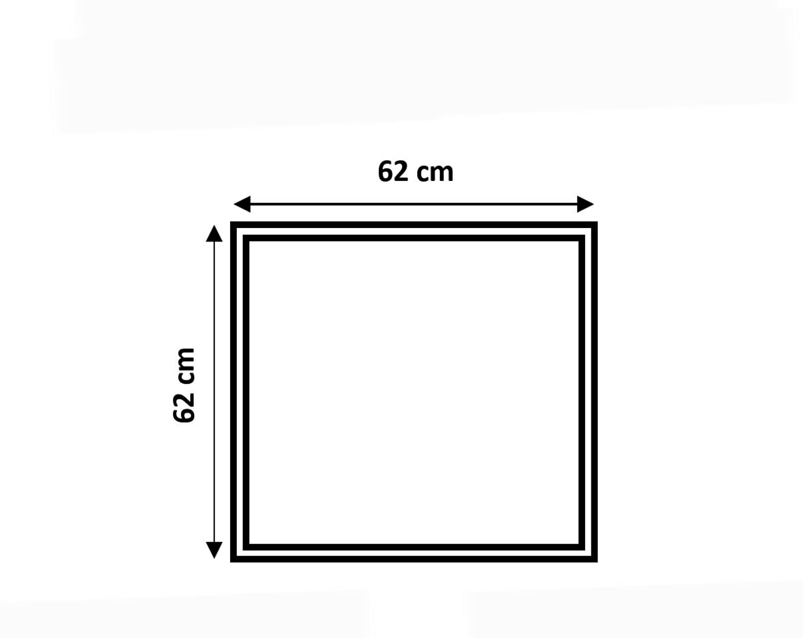 Braytron LED Panel Einbau 62 x 62cm | 40W 4000 Lumen | Rasterleuchte Einlegeleuchte Deckenleuchte Odenwalddecke | mit Aufbaurahmen | kaltweiß