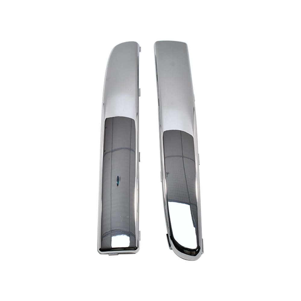 Modanatura paraurti anteriore per auto, cromata, argento, sinistra e destra, compatibile con Fiat 500 dal 2007 al 2015 735455057 735455056