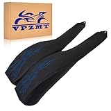 VPZMT PU Leather Flame Rear Trike Fender Bra for Harley Tri Glide Ultra Classic FLHTCUTG 2009-2023, Street Glide Trike FLHXXX 2010-2011 (Blue)
