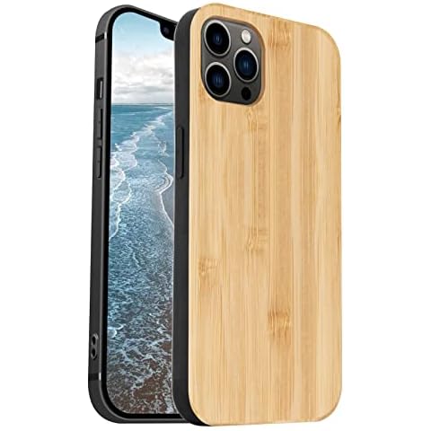 Wuorenm Bamboo Case for iPhone 14/15 Pro Max Cover