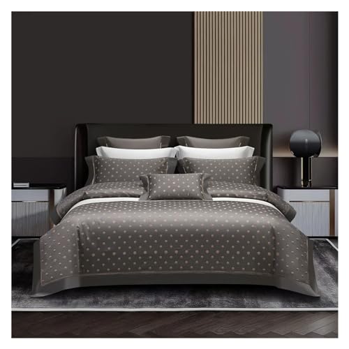 Parure de lit satin de coton égyptien 4 pièces pour un confort nocturne absolu