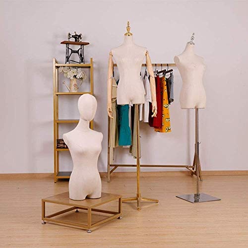 Maniquí de sastre con base metálica regulable para confección exacta 5