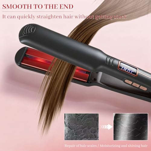 Plancha de Pelo Titanium-Ceramic 2.2'' 4 Temperaturas LED miniatura 2