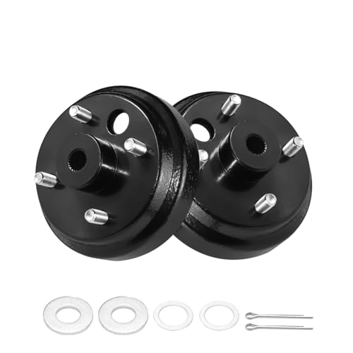 Shu-Ran Golf Cart Brake Drum/Hub Assembly Electric for EZGO TXT 1982-Up Models Fit EZGO OEM Brake Drum Replaces OEM# 19186G1P 1 Pack